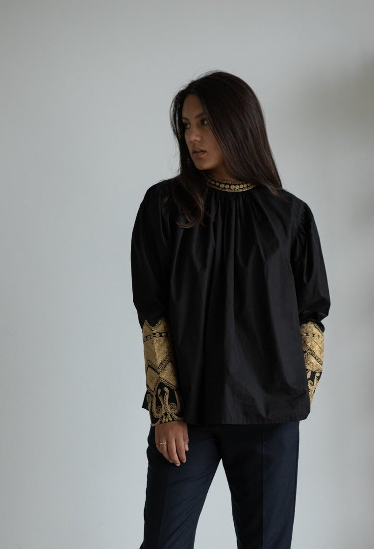 V De Vinster - Lola black blouse – mamapapa