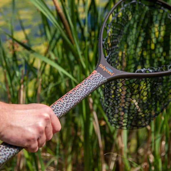 Fishpond Nomad Brown Trout Slab Limited Edition Mid-Length Net - basin +  bend