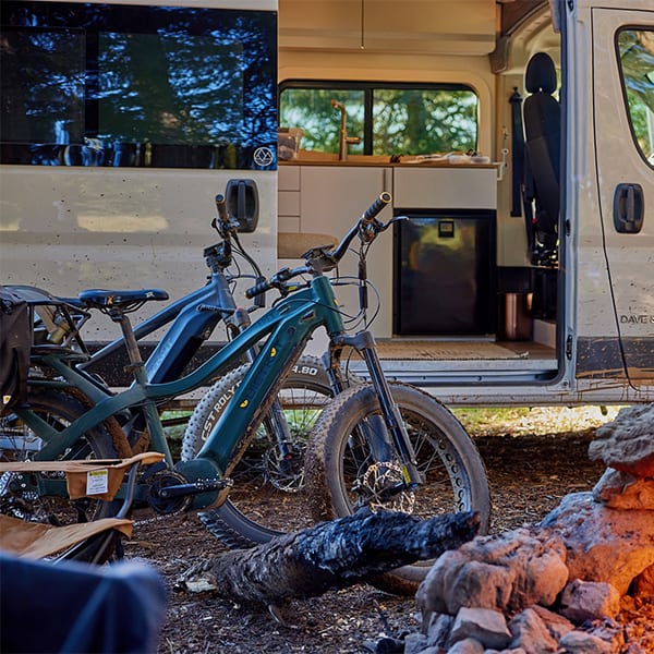 QuietKat Apex Ebike In an Overlanding Situation living the Vanlife
