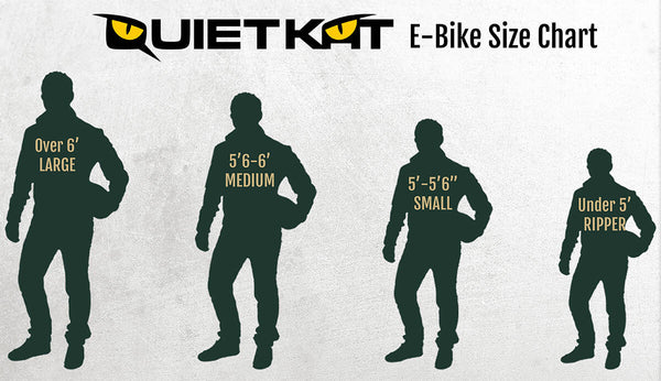 QuietKat Clearance Sale E-Bike Size Chart