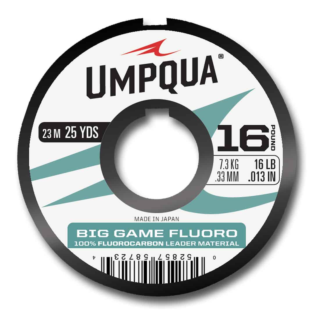 Umpqua SuperFluoro Fluorocarbon Fly Fishing Tippet Spool - 100 Yard - basin  + bend