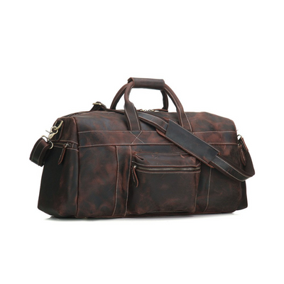 Super Large Genuine Leather Travel Bag, Duffel Bag 