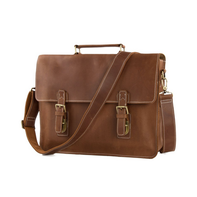 Leather Briefcase Messenger Bag Laptop Bag Men's Bag