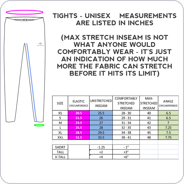 Sizing in detail – Row West Activewear