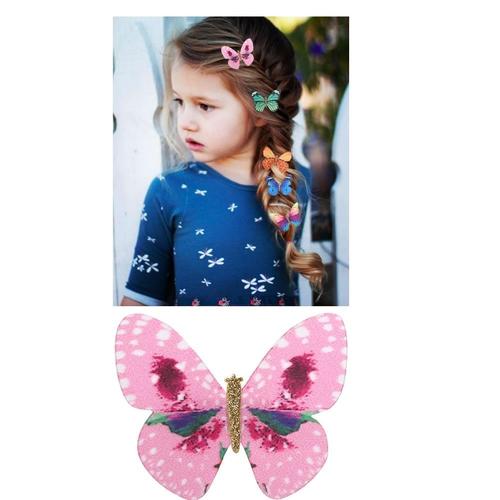 small butterfly hair clips