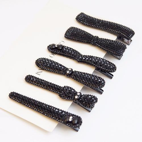 small black hair clips