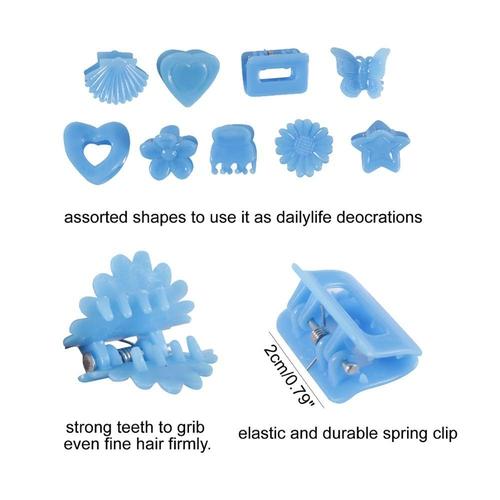 small plastic hair clips