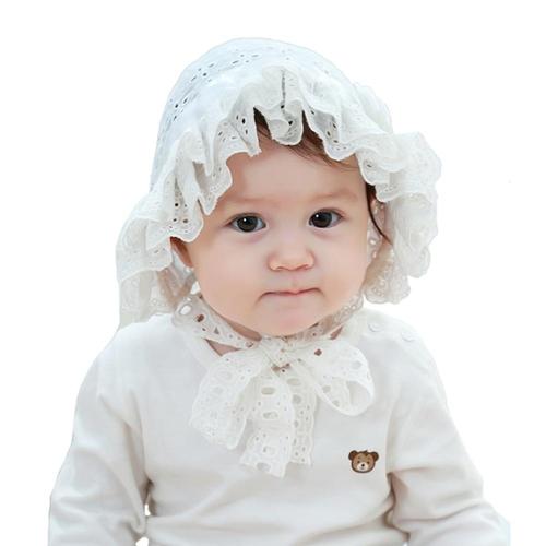 christening cap for baby girl