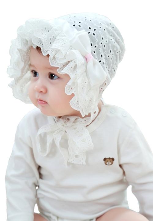 christening cap for baby girl