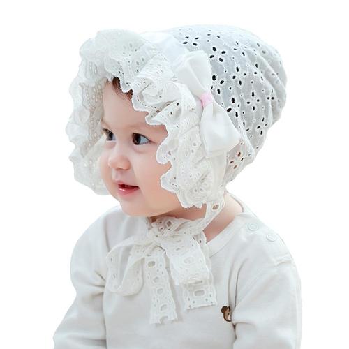 christening cap for baby girl