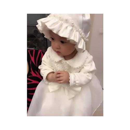 christening cap for baby girl