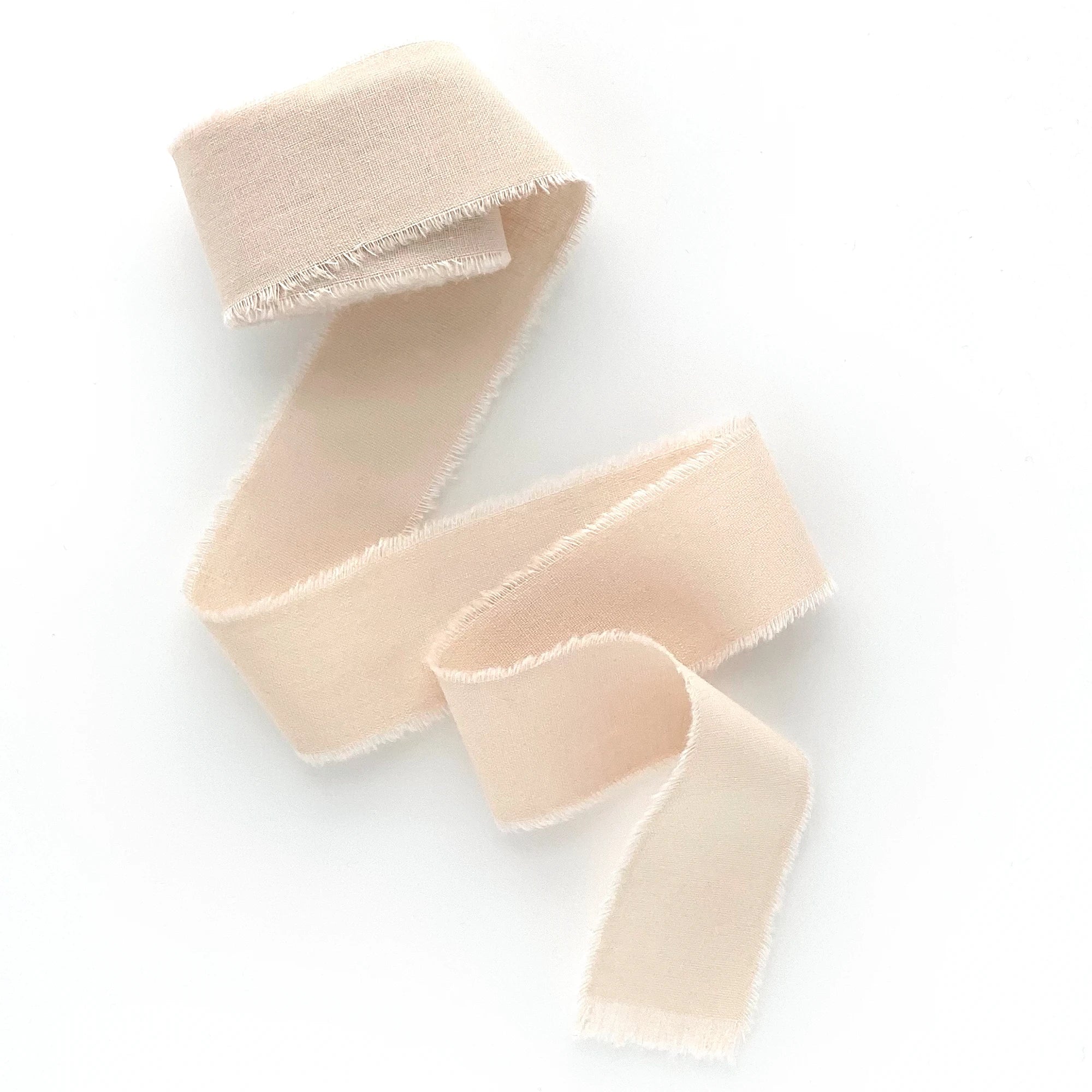 Nude pink cotton ribbon