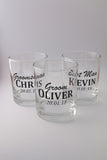 personalised whiskey glasses for groom and groomsmen