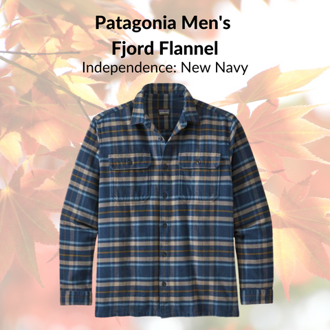 Patagonia Men's  Fjord Flannel (Independence: New Navy)
