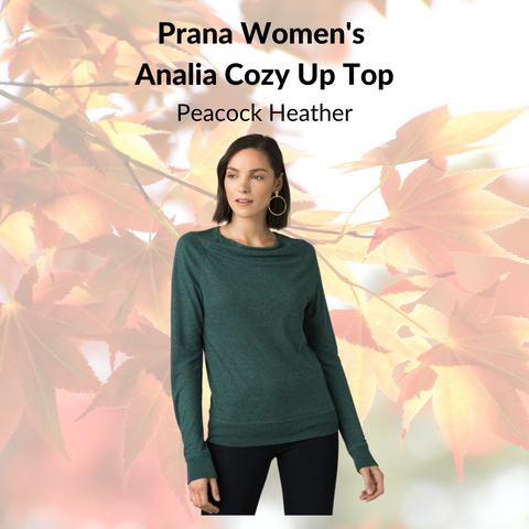 Prana Women's  Analia Cozy Up Top (Peacock Heather)