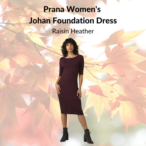 Prana Women's  Johan Foundation Dress (Raisin Heather)
