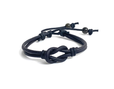 love knot leather bracelet