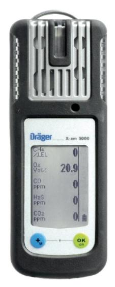 Dräger X-am 5000 6812950 LEL,EC:6811525 XXS EC - H2S-LC, 6810881 O2,8318785 NiMH Kit - PN : VN00121