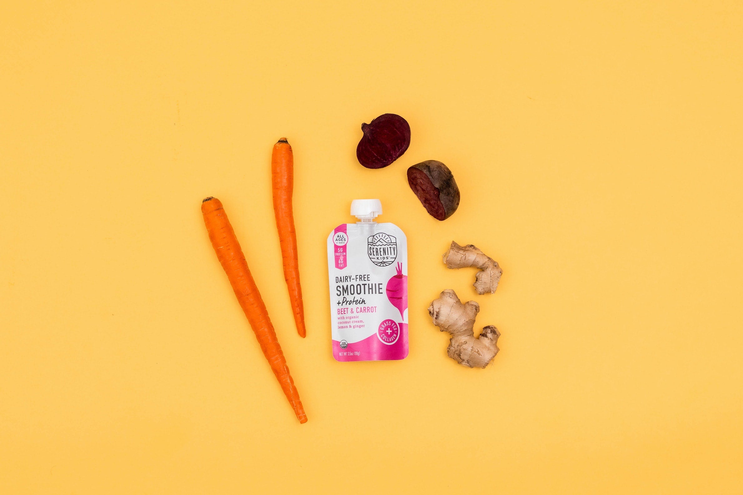 Beet & Carrot Smoothie + Protein with Grass Fed Collagen