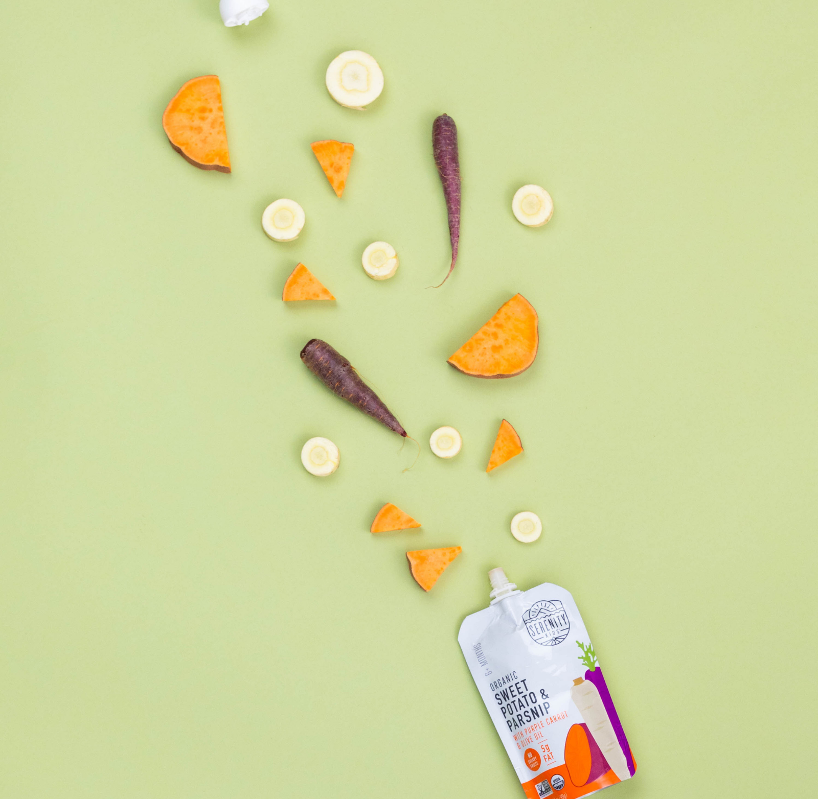 Organic Sweet Potato Baby Food Pouch With Parsnip