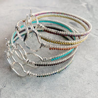 Opulent Bangle Bracelets - Sterling