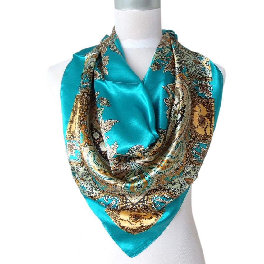 satin silk scarf