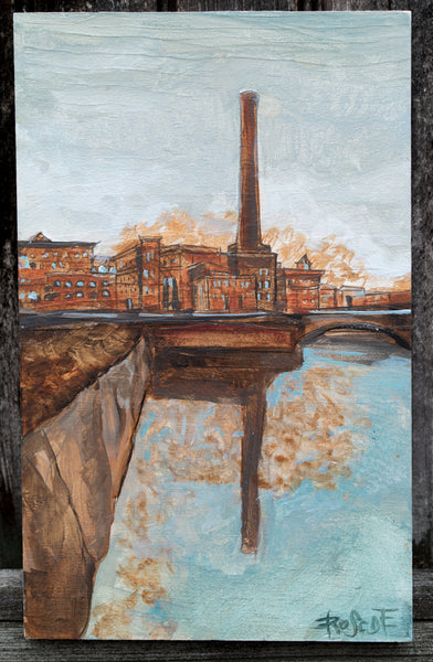 Tall Red | Lower Mills Dorchester Painting