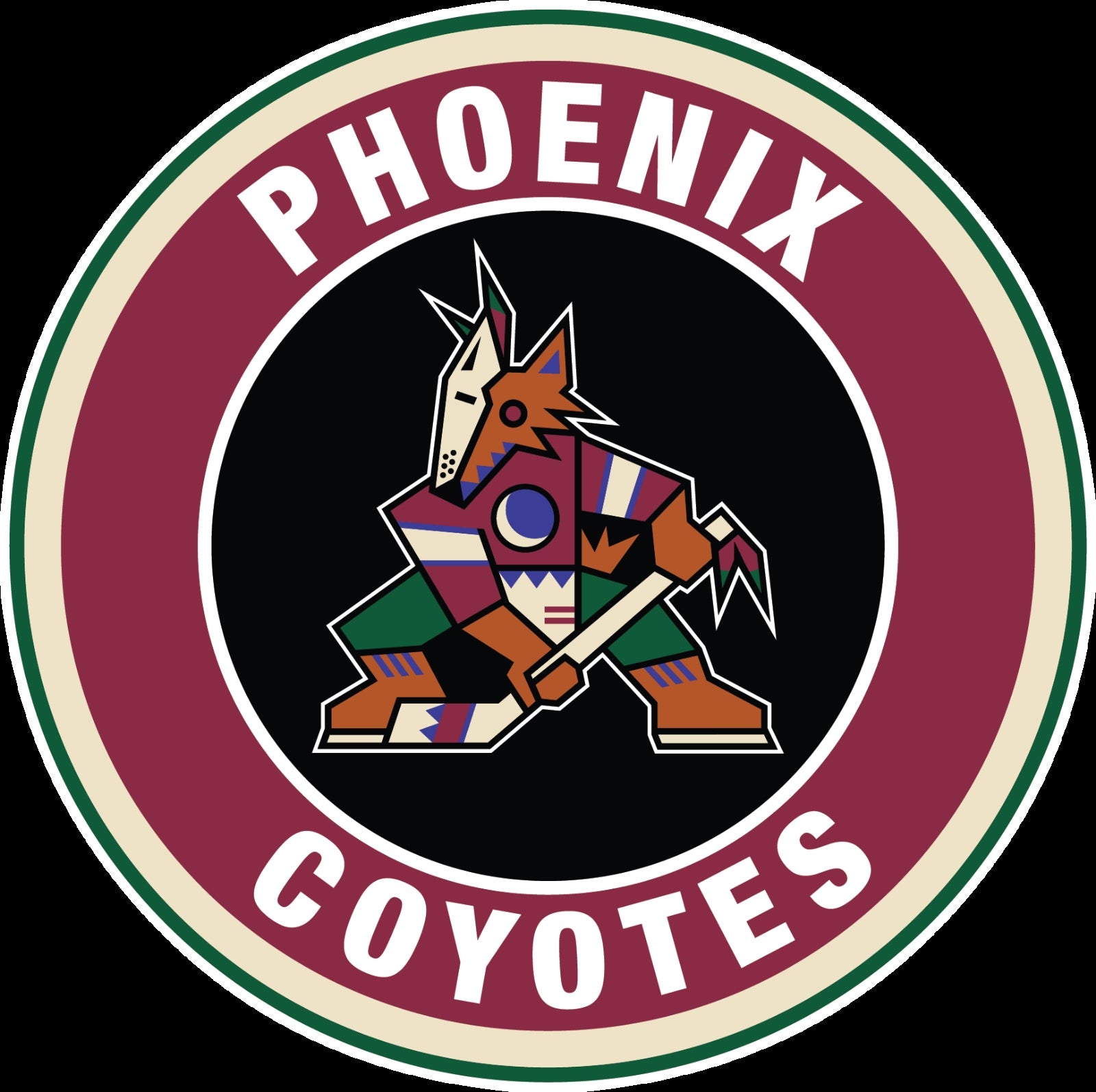 how to draw the phoenix coyotes logo