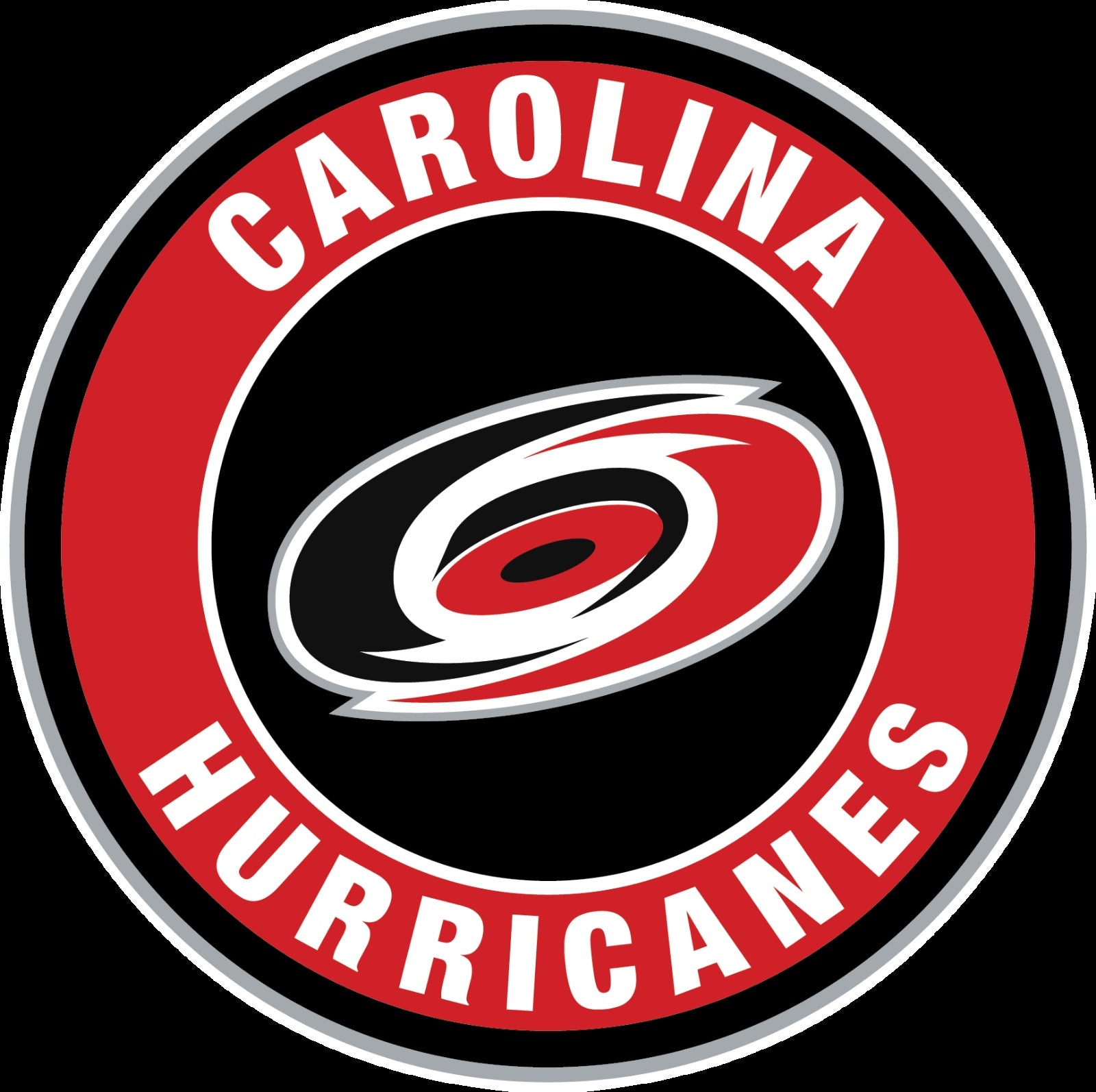 Carolina Hurricanes Circle Logo Vinyl Decal / Sticker 5 Sizes