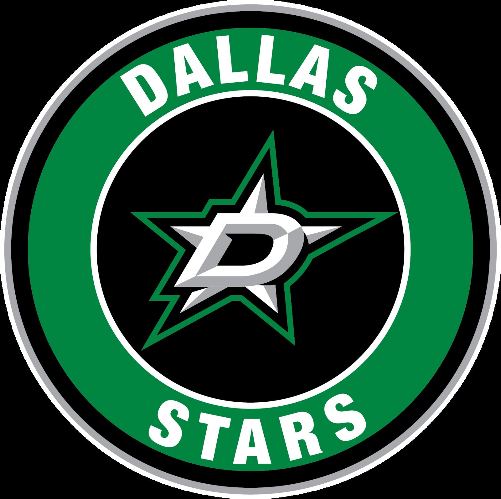 Dallas Stars Circle Logo Vinyl Decal Sticker 5 Sizes Sportz For Less