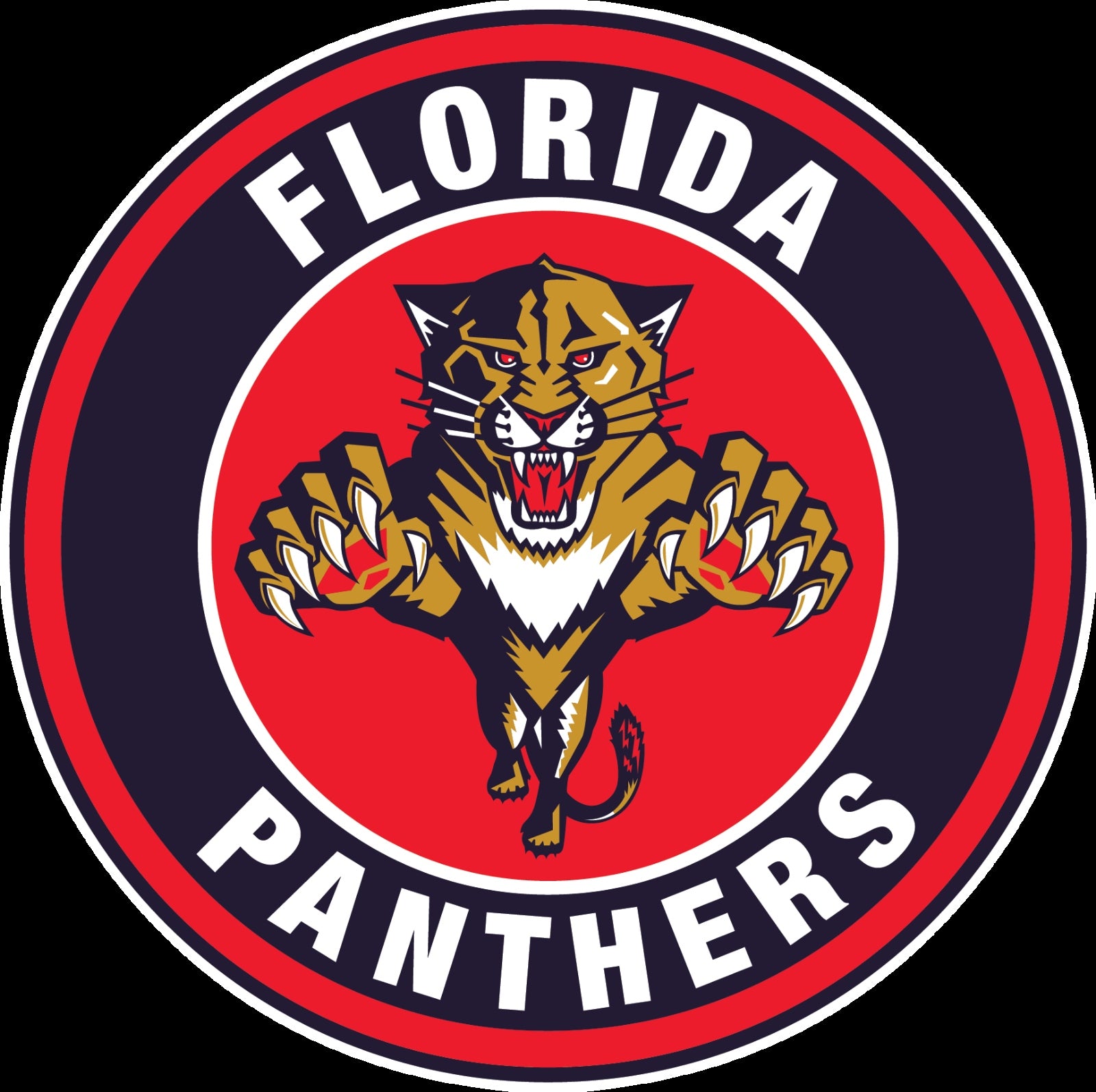 Florida round. Florida Panthers Stickers logo. Florida Panthers Stickers.