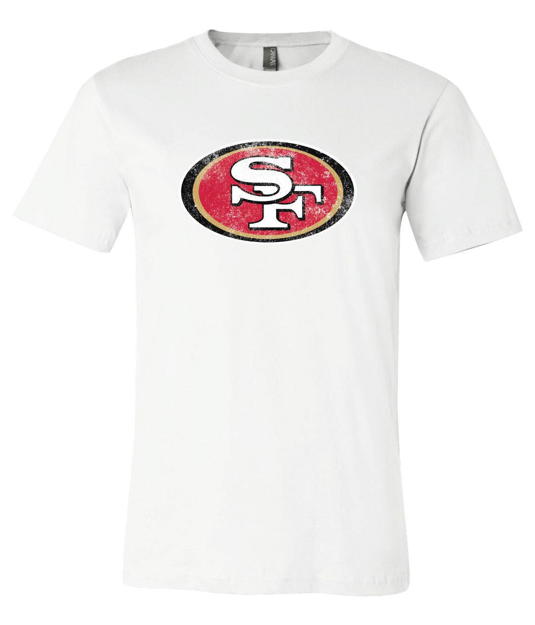 San Francisco 49ers Distressed Vintage logo shirt | Sportz For Less