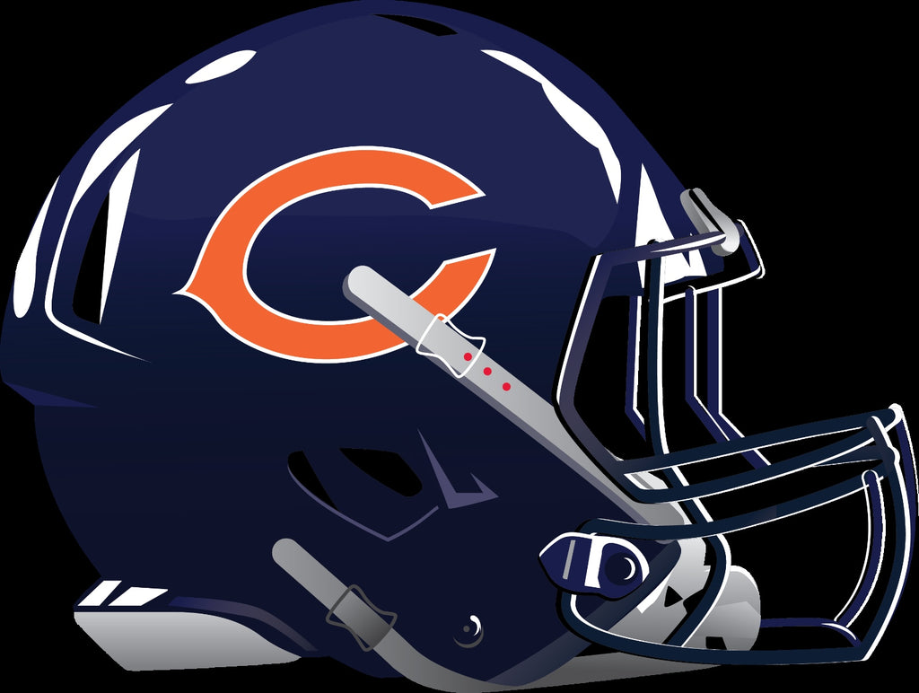 Chicago Bears Alternate Future Helmet logo Vinyl Decal / Sticker 5 siz