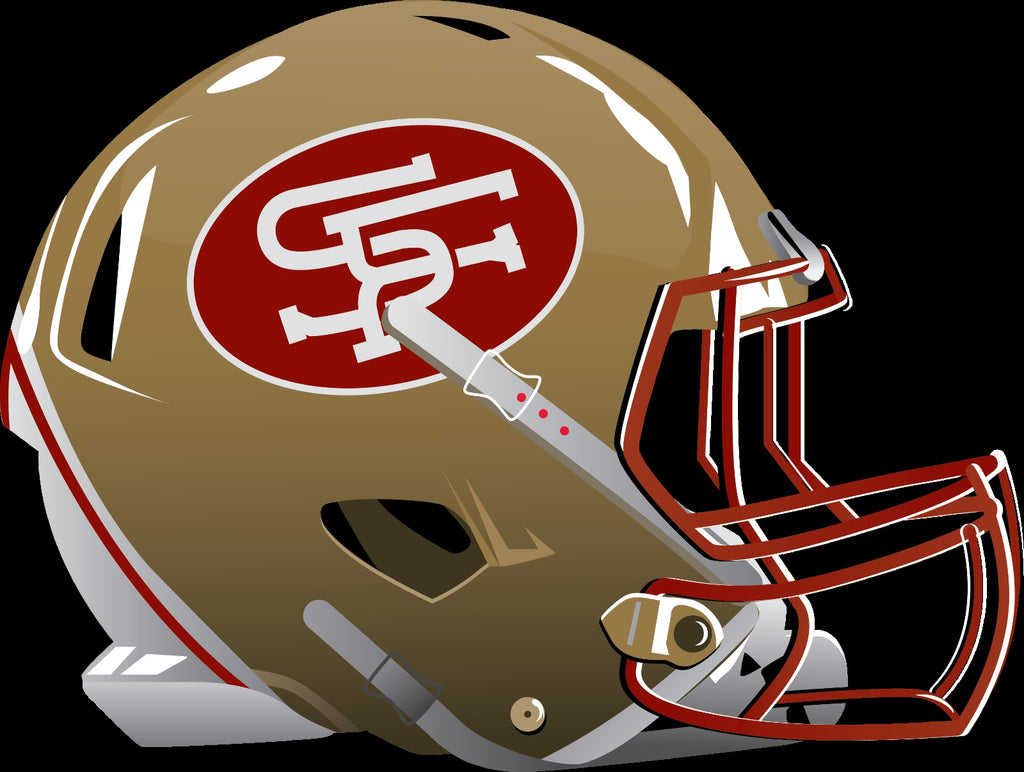San Francisco 49ers Alternate Future Helmet logo Vinyl Decal / Sticker