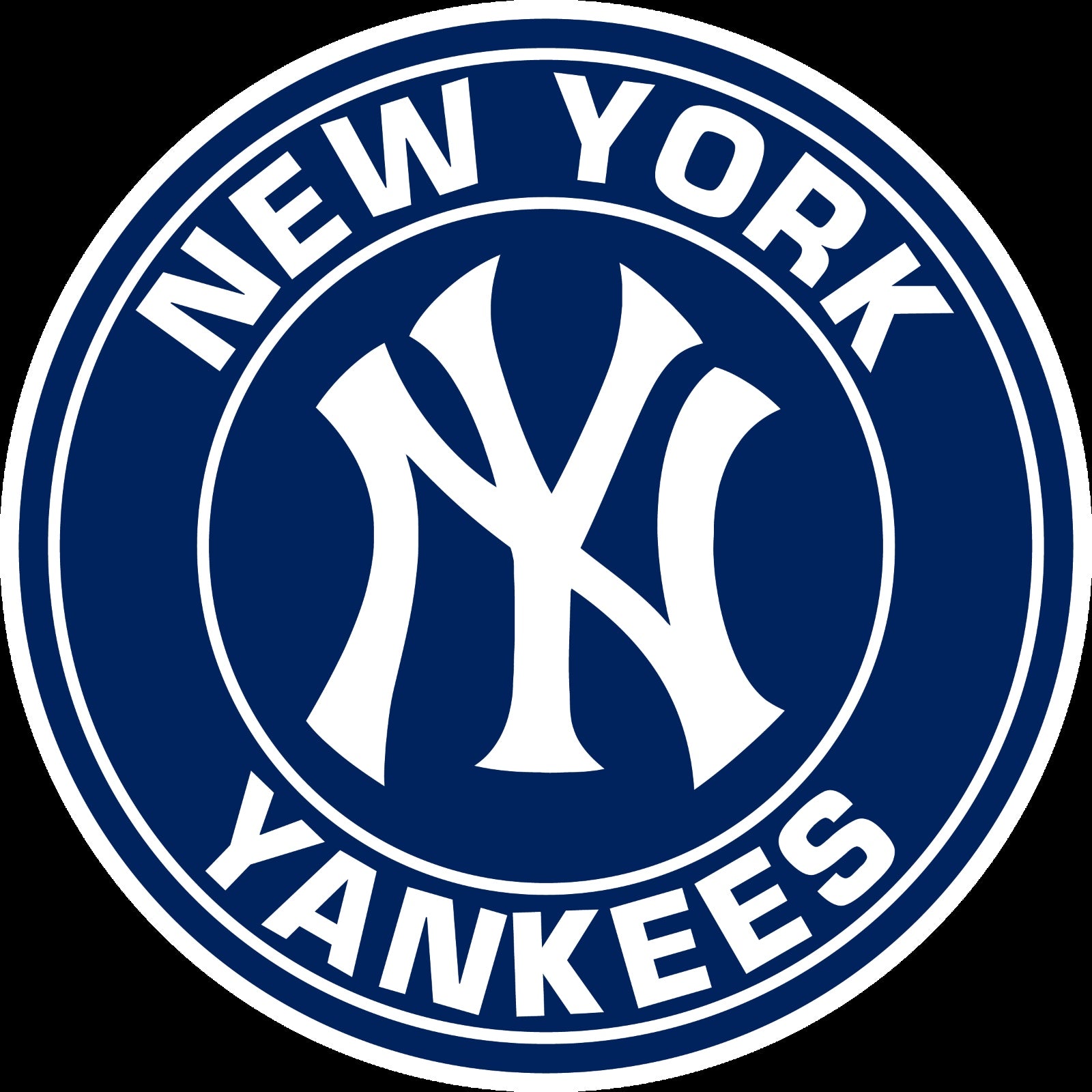 New York Yankees Circle logo Vinyl Decal / Sticker 5 Sizes!!! Sportz