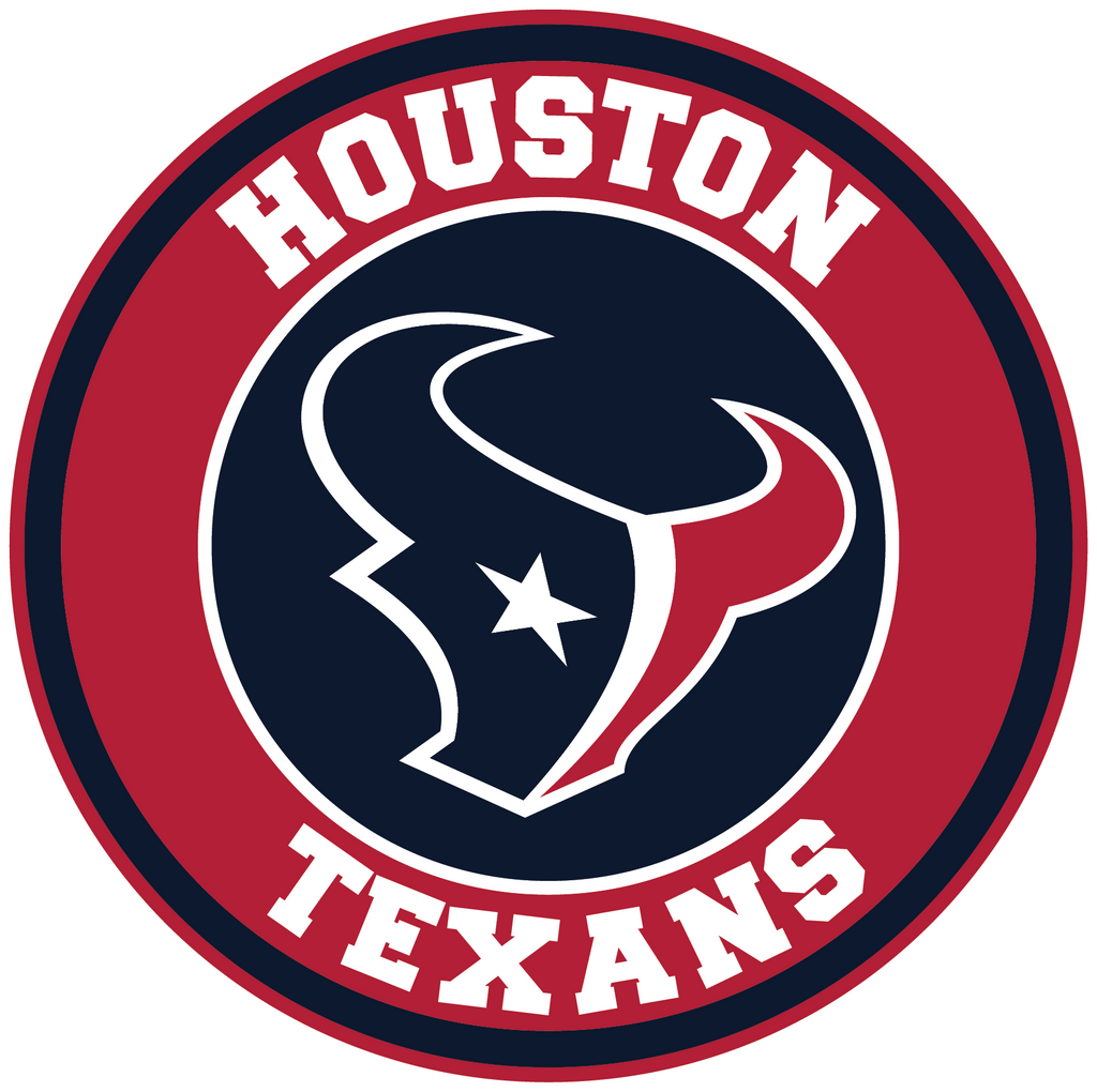 Houston Texans Circle Logo Vinyl Decal / Sticker 5 sizes ...