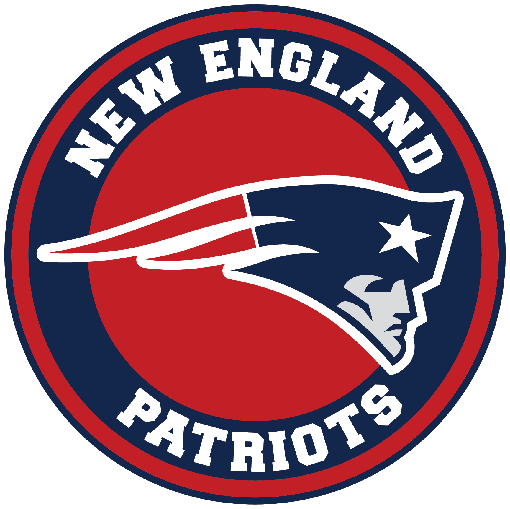 New England Patriots Circle Logo Vinyl Decal / Sticker 5 sizes!! | Sportz  For Less