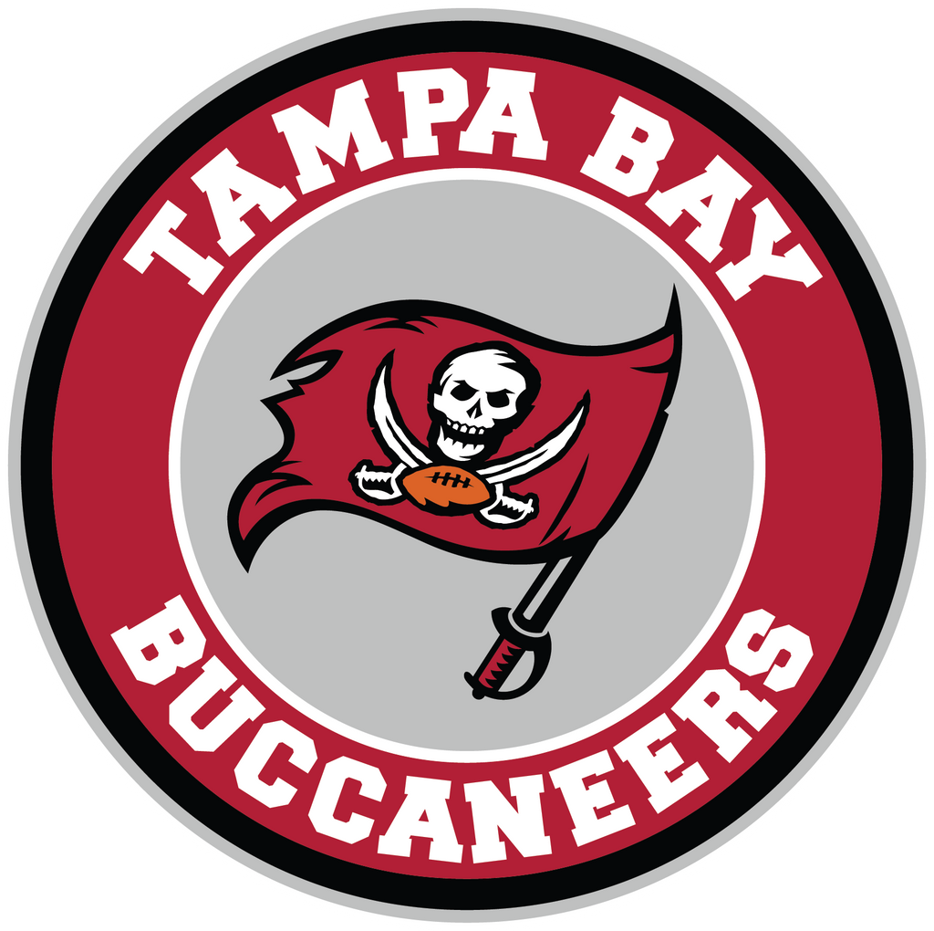 Tampa Bay Buccaneers Circle Logo Vinyl Decal / Sticker 5 sizes