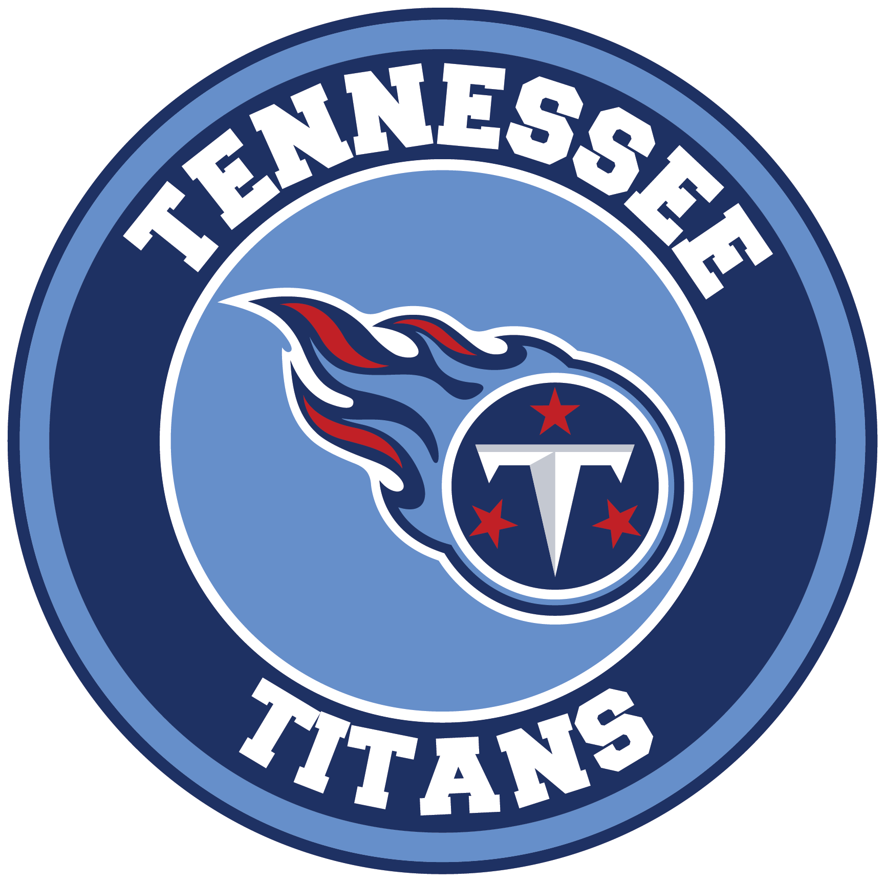 Tennessee Titans Circle Logo Vinyl Decal / Sticker 5 sizes!! Sportz