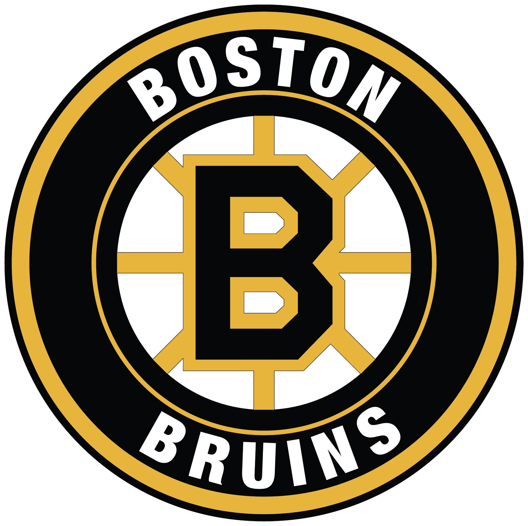 Boston Bruins Circle Logo Vinyl Decal / Sticker 5 Sizes!!! Sportz For