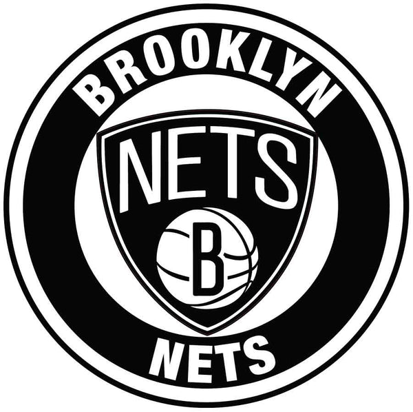 Brooklyn Nets Circle Logo Vinyl Decal / Sticker 5 sizes!! | Sportz For Less