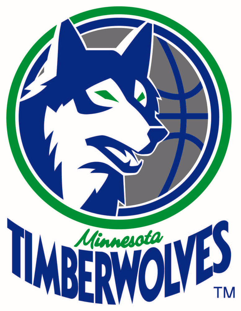 Minnesota Timberwolves Circle Logo Vinyl Decal / Sticker 5 sizes