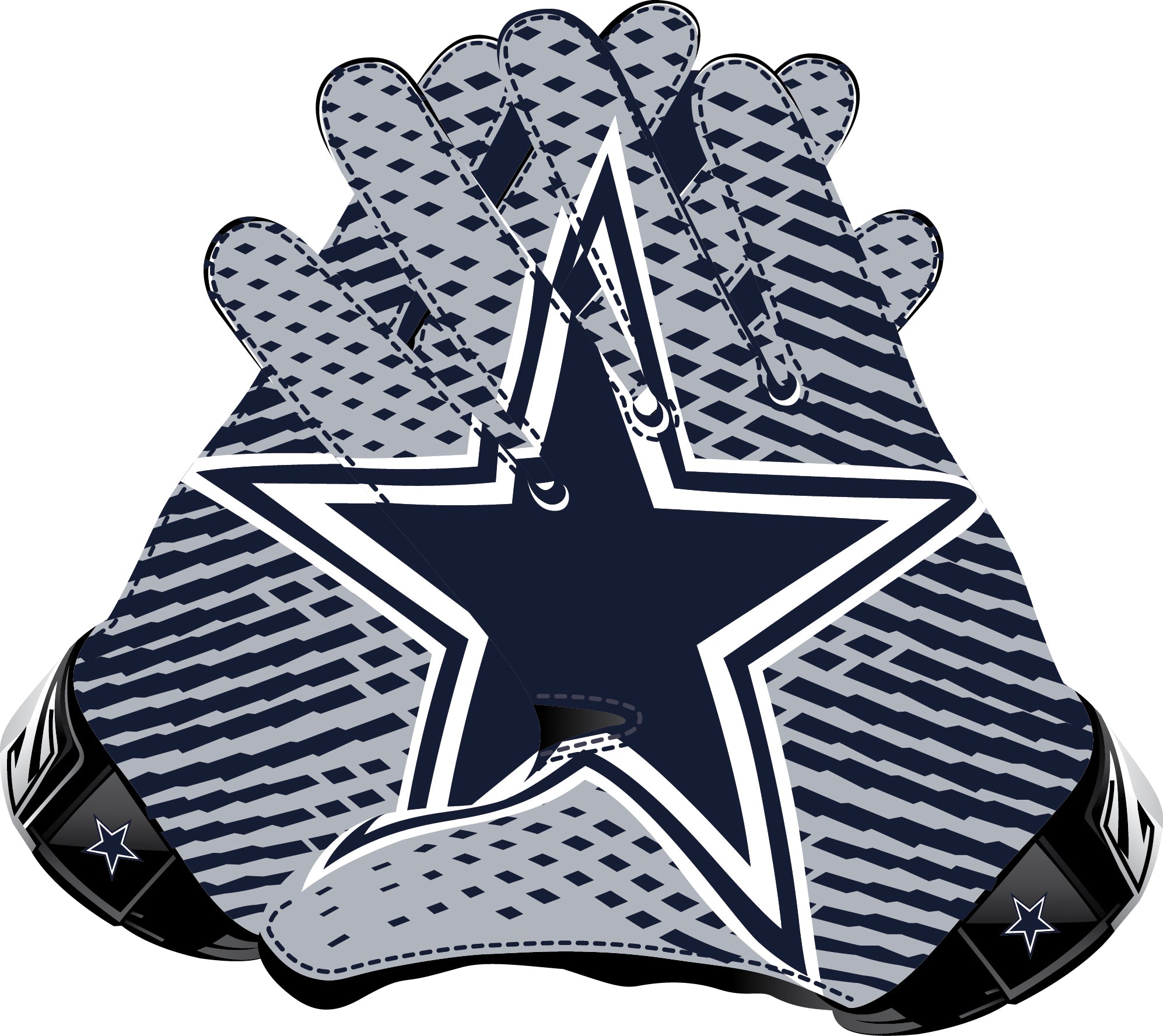 Franklin Sports Dallas Cowboys Youth NFL Football Receiver Gloves