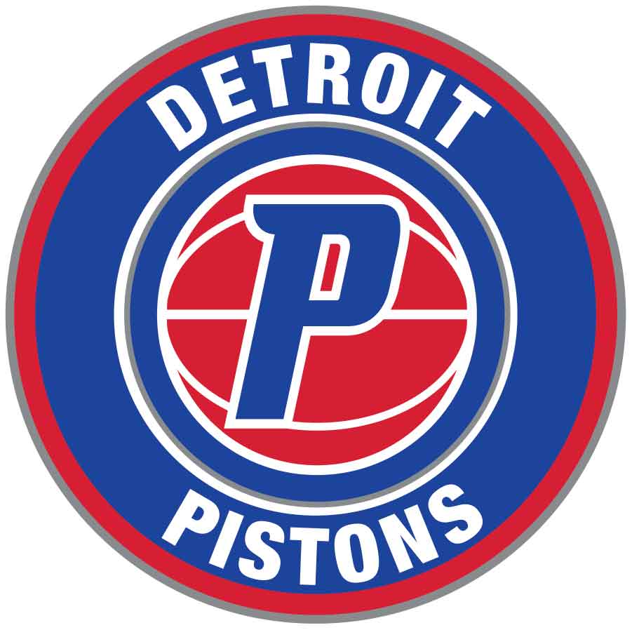 Detroit Pistons Throwback Horse logo Vinyl Decal / Sticker 5 Sizes