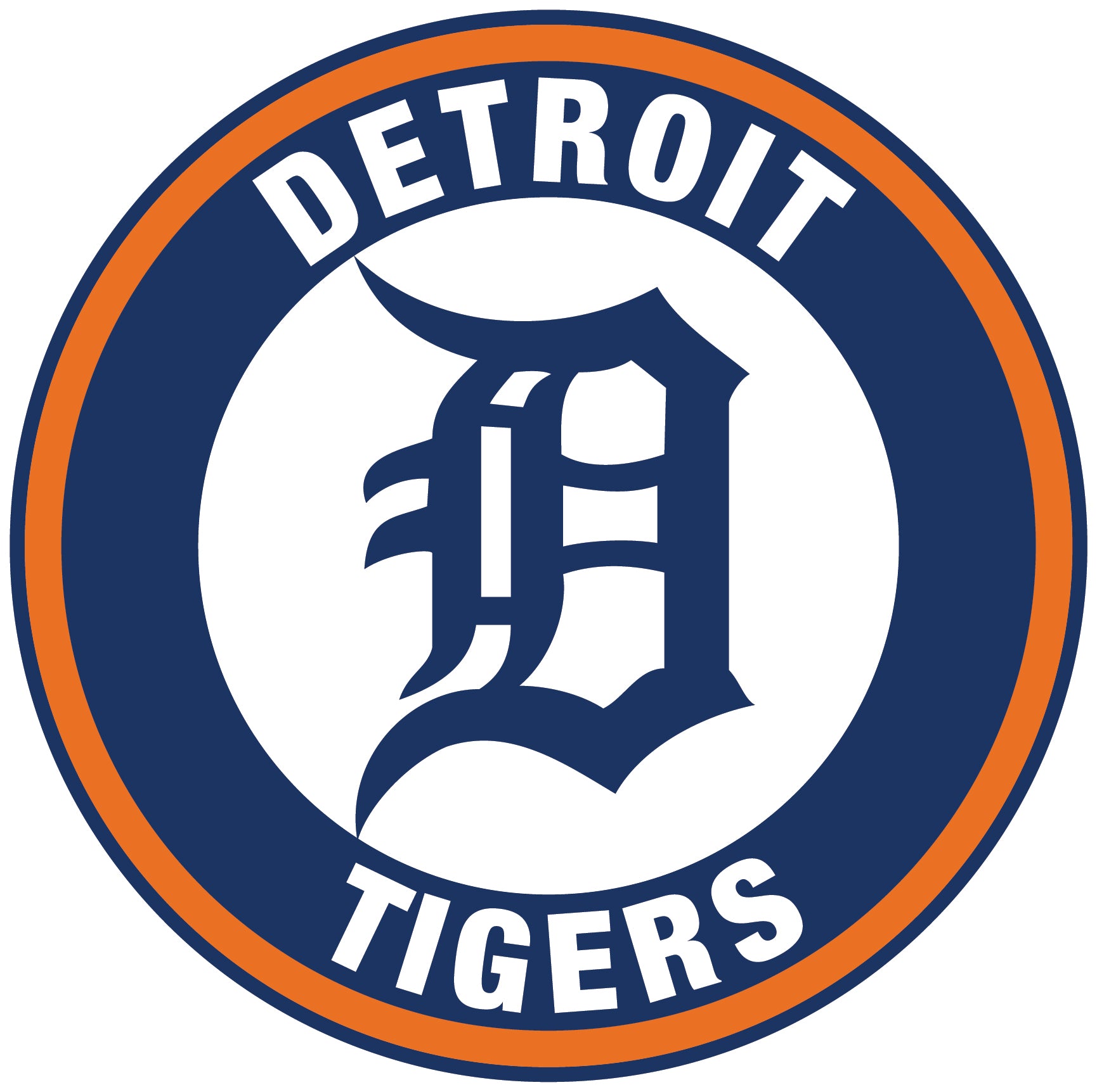 Detroit Tigers logo Circle Logo Vinyl Decal Sticker 5 sizes!! Sportz