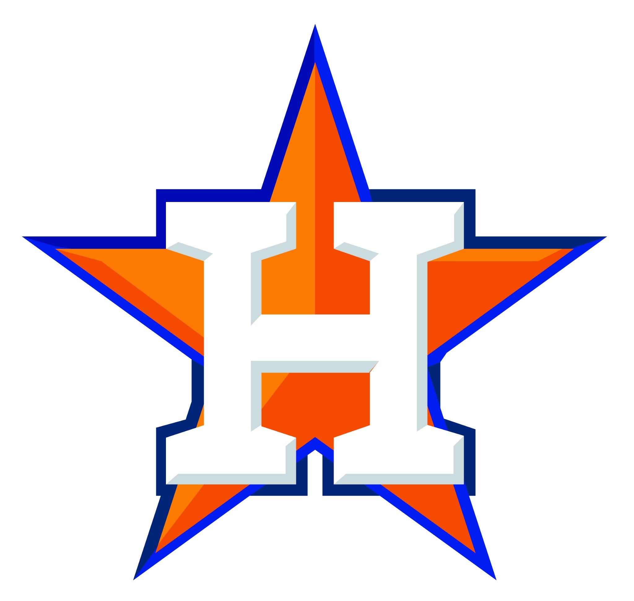 Houston Astros H Star Logo Vinyl Decal Sticker 5 Sizes Sportz