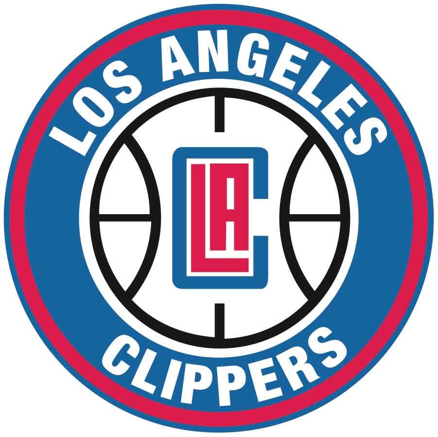 Los Angeles Clippers Circle Logo Vinyl Decal / Sticker 5 sizes
