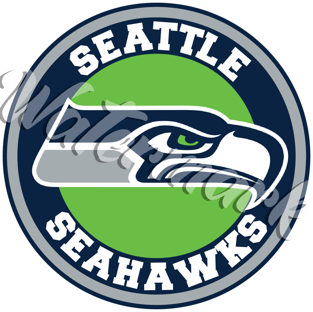 Seattle Seahawks Circle Logo Vinyl Decal / Sticker 10 sizes!! | Sportz