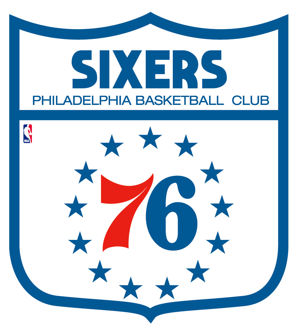 Philadelphia 76ers Circle Logo Vinyl Decal / Sticker 5 sizes!! Sportz