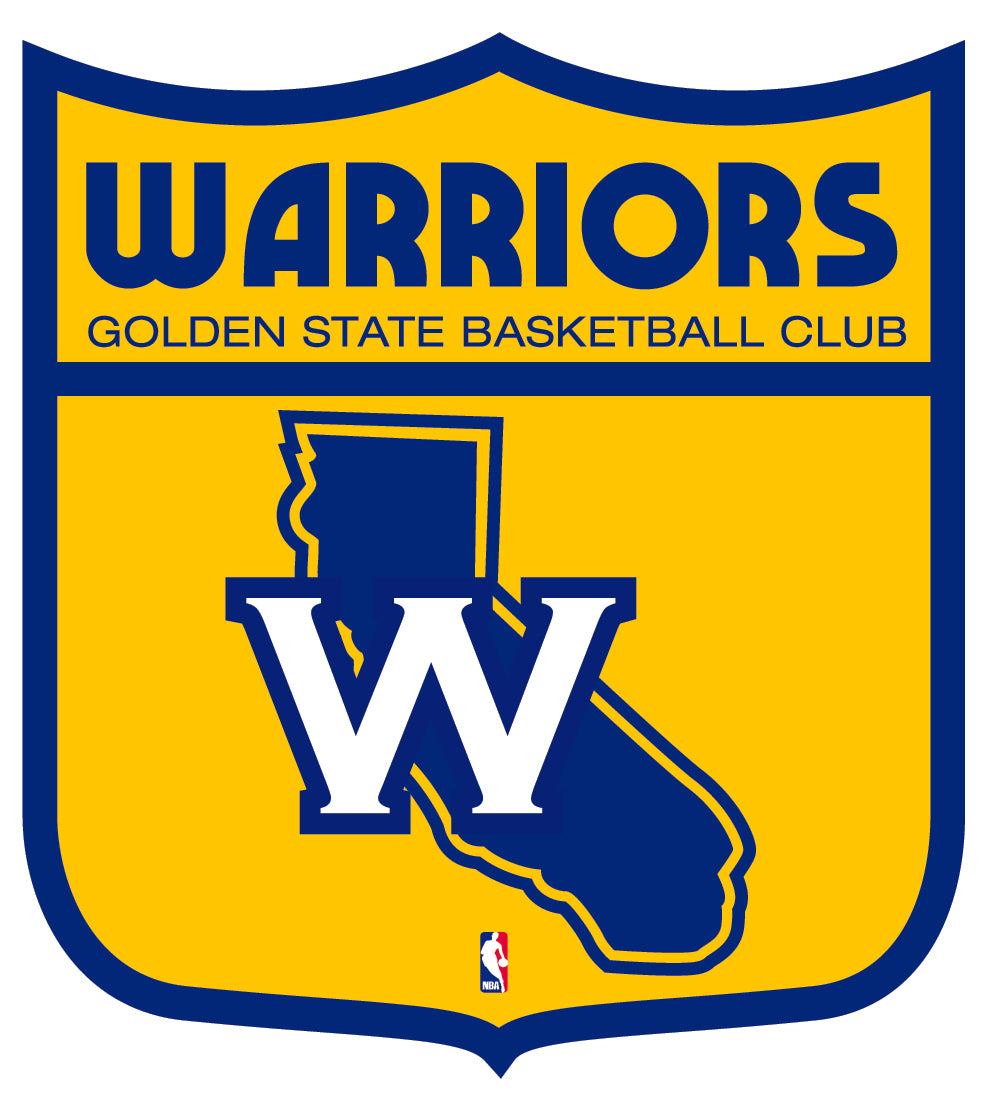 Golden State Warriors Shield Logo Vinyl Decal / Sticker 2 Inches to 48 ...